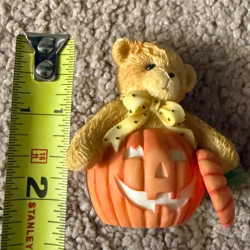Cherished Teddies Leslie Avon Exclusive Pumpkin Bear Figurine‎ - Picture 6 of 7